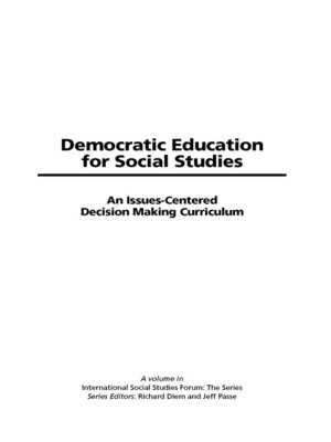 cover image of Democratic Education for Social Studies
